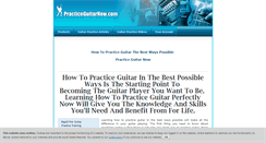 Desktop Screenshot of practiceguitarnow.com