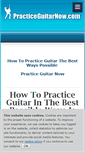 Mobile Screenshot of practiceguitarnow.com