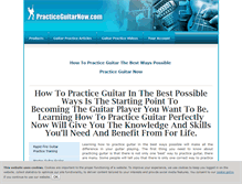 Tablet Screenshot of practiceguitarnow.com
